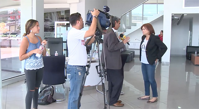 Behind the scenes with Aline Flores, president of the Honduras Business Council at the time.