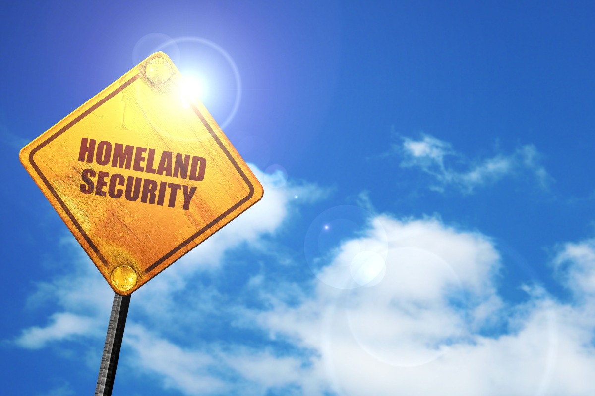 Homeland Security sign post