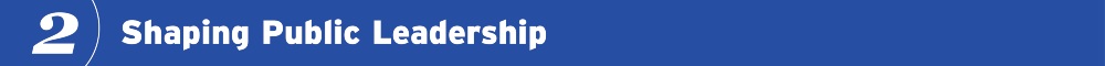 2) Shaping Public Leadership