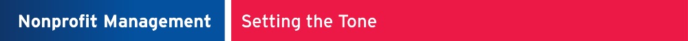 Nonprofit Management - Setting the Tone