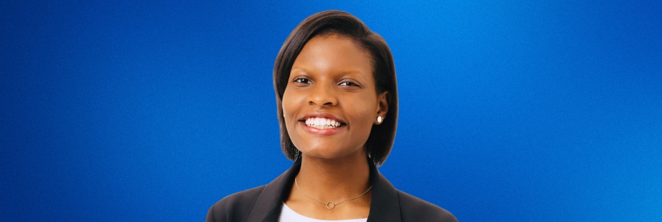 Arielle Baldwin, a graduate of the Master of Public Administration (On-Campus) program at the School of Public Affairs, Washington, DC, in 2021.