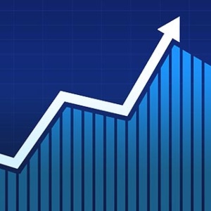 data line trending upward