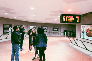 Washington Semester Program students explore the metro system throughout Washington DC