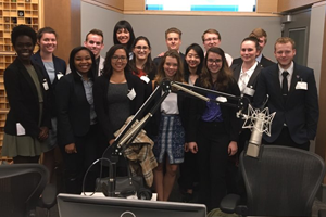 Washington Semester students at National Public Radio (NPR)