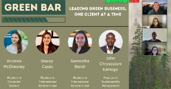 Hack-for-a-Change Green Bar team presentation