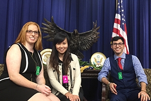 AU Game Lab students at the White House for eSports event.