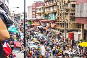 Market Street in Lagos, Nigeria
