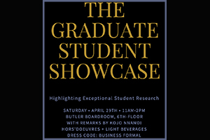The Graduate Leadership Council invites you to the Graduate Student Showcase
