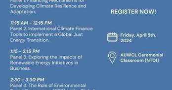American University Business Law Review and Sustainable Development Law & Policy Brief Symposium