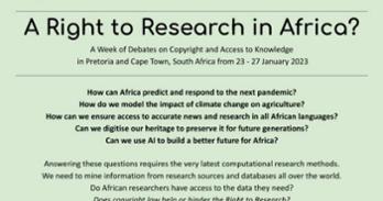 A Week of Events on Copyright and Access to Knowledge in South Africa