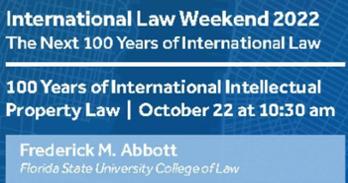 100 Years of International Intellectual Property Law