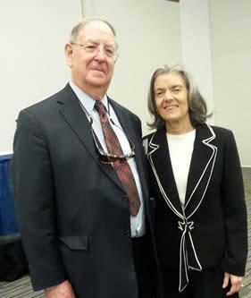 US District Judge Peter Messitte and President-Minister of Brazil's Supreme Federal Tribunal Carmen Lucia 