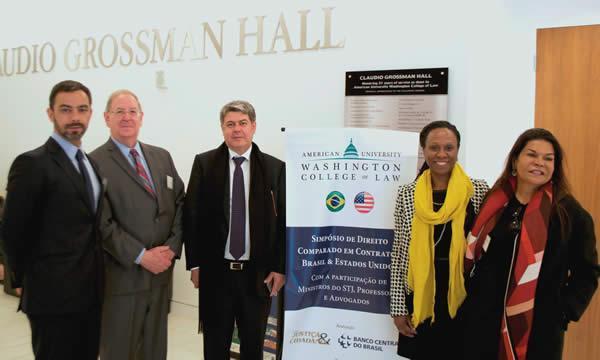 Mr. Tiago Santos Salles, Judge Peter J. Messitte, Mr. Antonio Augusto de Souza Coelho, Dean Camille A. Nelson, and Mrs. Maria Conceição Gonçalves Coelho