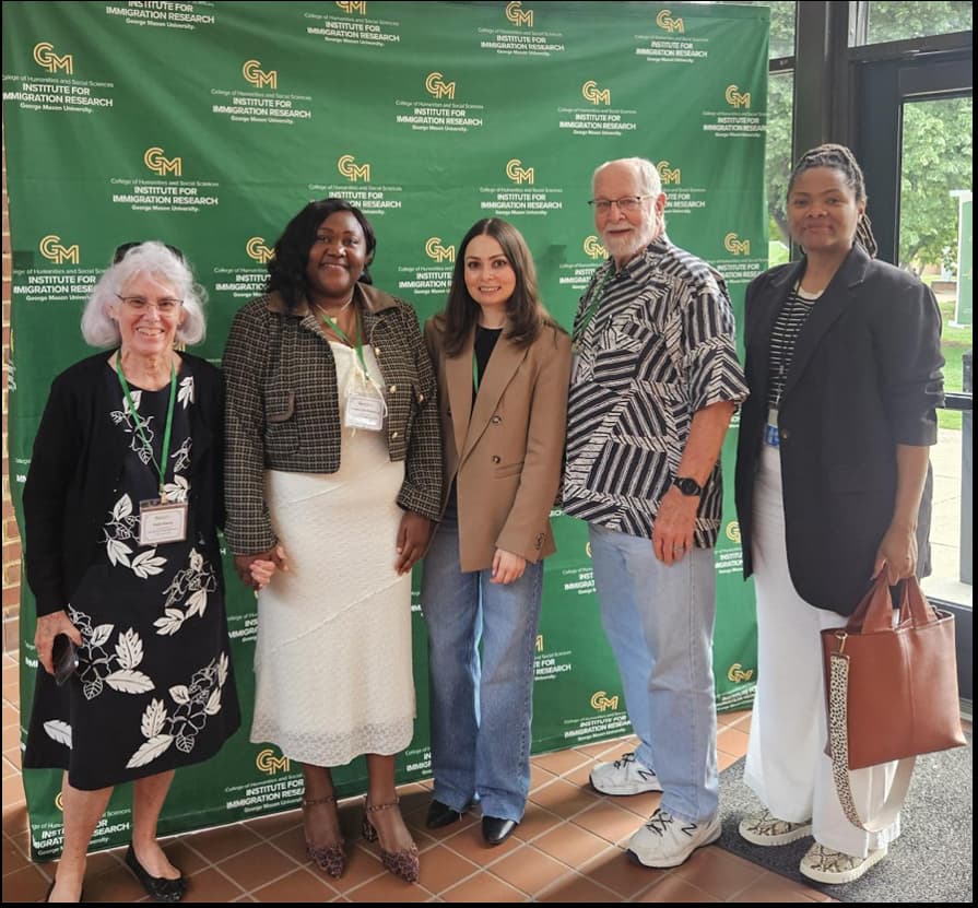 Left to right: Patti Macie (Community Host), Yvonne Penkwang, Nino Kvirkvelia, Jim Cawley (Community Host), Karin Edwards (Director Assistant of the Humphrey Fellowship Program)