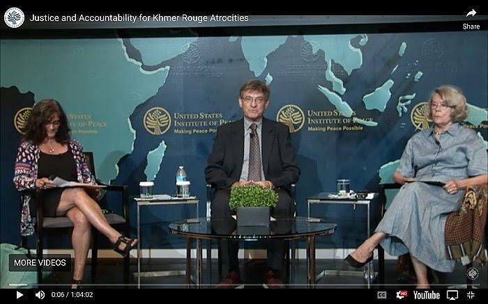 WCRO Director Susana SáCouto serves as panelist on a panel organized by USIP entitled "Justice and Accountability for Khmer Rouge Atrocities: Perspectives from the United States and Cambodia"